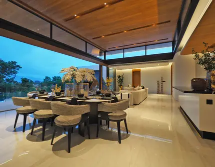 Botanica Sky Valley - living Area Night Time