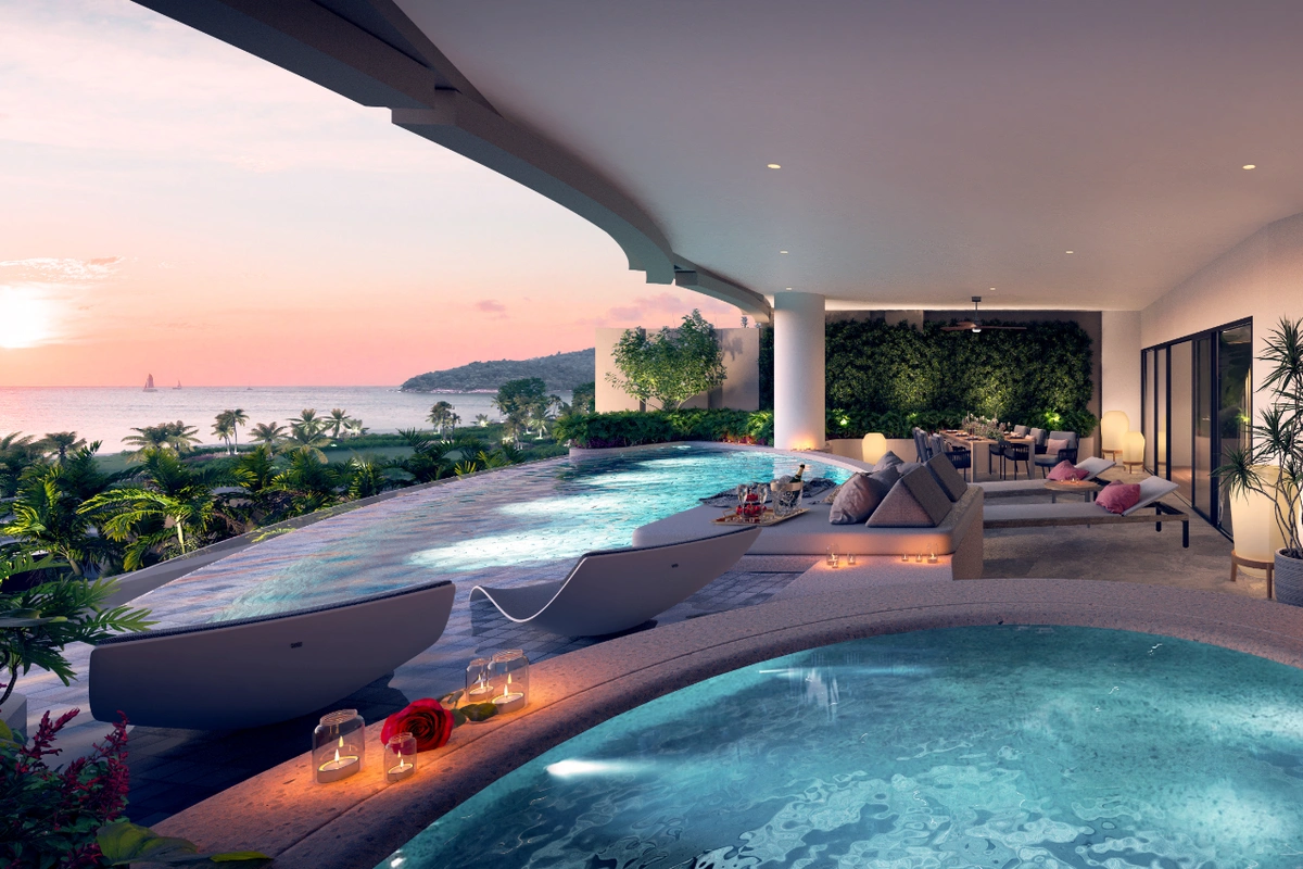 Seaview - Residences - Sunset pool