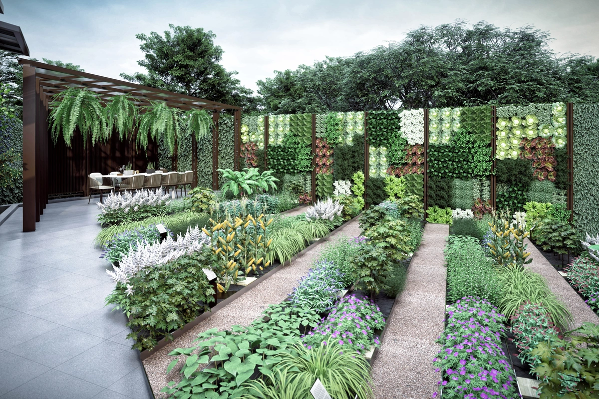 Mulberry Grove Sukhumvit Luxury Condo Gourmet Courtyard