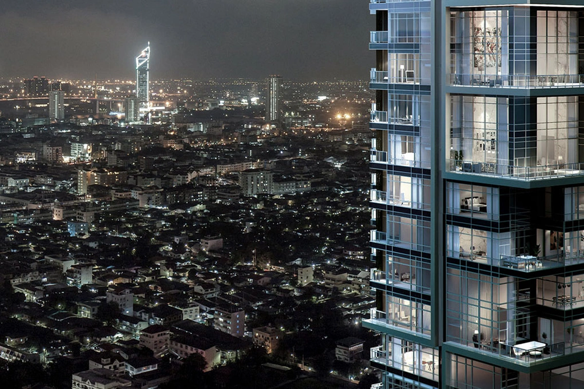 Four Seasons Private Residences Bangkok - high floor closeup