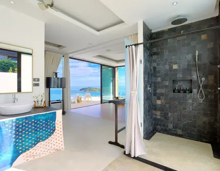 Luxury villas on Samui Villa Turquoise bathroom